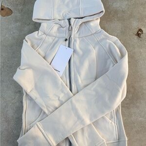 Lululemon Athletica Cream Zip-Up Hoodie